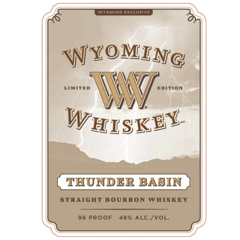 Wyoming Whiskey Thunder Basin - Goro's Liquor