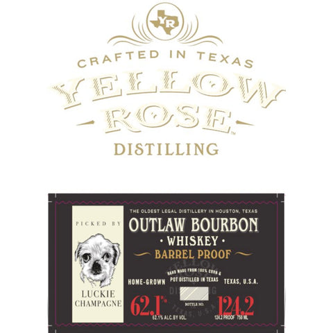 Yellow Rose Distilling Outlaw Bourbon Barrel Proof - Goro's Liquor