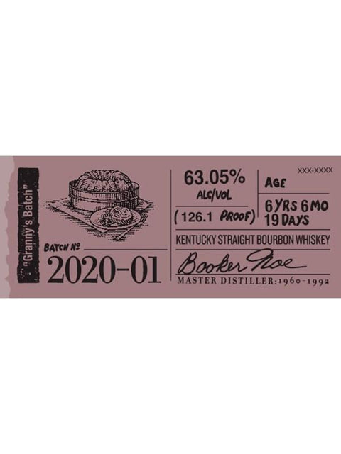 Buy Booker’s "Granny’s Batch" Batch 2020-01 online from the best online liquor store in the USA.