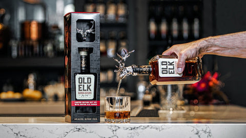 Old Elk Bourbon Limited Edition Gift Set With Custom Elk Pourer - Goro's Liquor