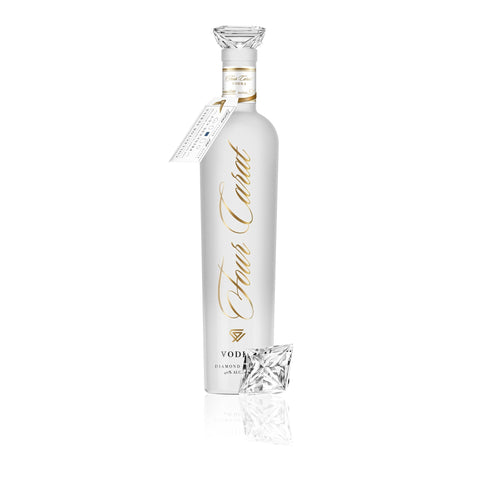 Four Carat Vodka Collectors Edition With Diamond Cut Closure (Full Set) - Goro's Liquor