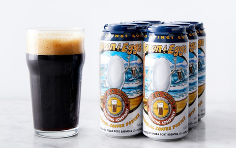 pizza Port Brewing Bacon&Eggs  imperial coffee porter 6pack 16oz cans - Goro's Liquor