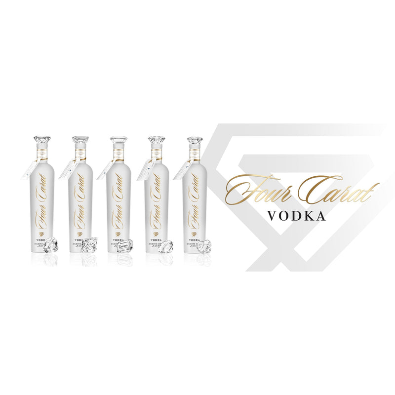 Four Carat Vodka Collectors Edition With Diamond Cut Closure (Full Set) - Goro&