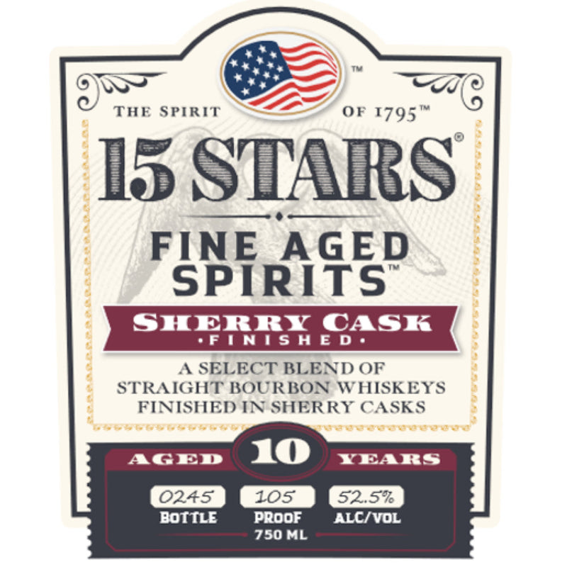 15 Stars 10 Year Old Straight Bourbon Finished in Sherry Casks - Goro&