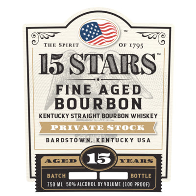 15 Stars Private Stock Bourbon - Goro's Liquor