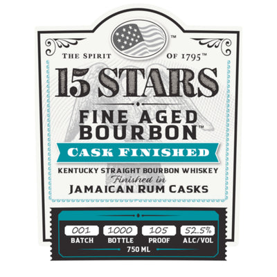 15 Stars Bourbon Finished in Jamaican Rum Casks - Goro's Liquor