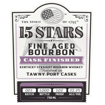 15 Stars Bourbon Finished in Tawny Port Casks - Goro's Liquor