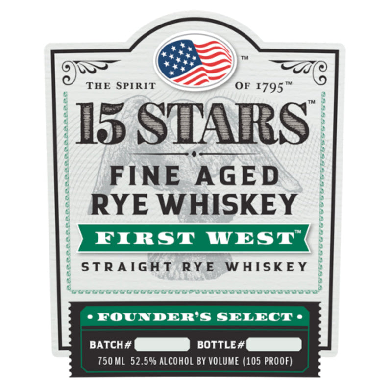15 Stars First West Founder’s Select Rye - Goro&