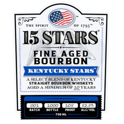 15 Stars Kentucky Stars Blended Straight Bourbon - Goro's Liquor