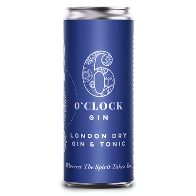 6 O'Clock London Dry Gin & Tonic 4pk - Goro's Liquor