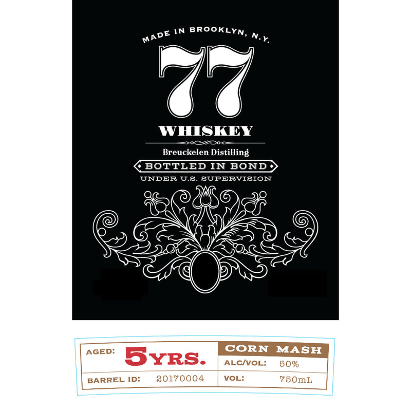 77 Whiskey 5 Year Old Bottled in Bond Bourbon - Goro&