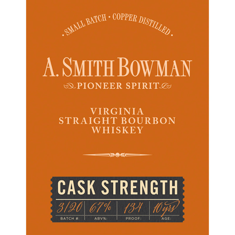 A. Smith Bowman Cask Strength Bourbon - Goro&