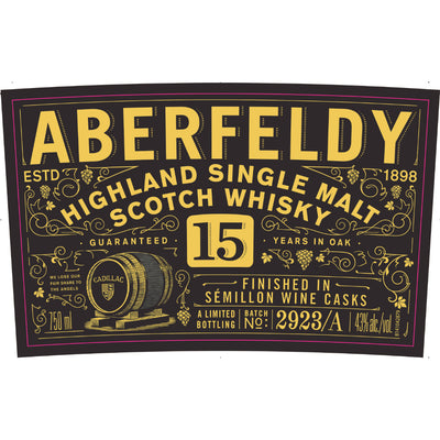 Aberfeldy 15 Year Old Finished in Semillon Wine Casks - Goro's Liquor