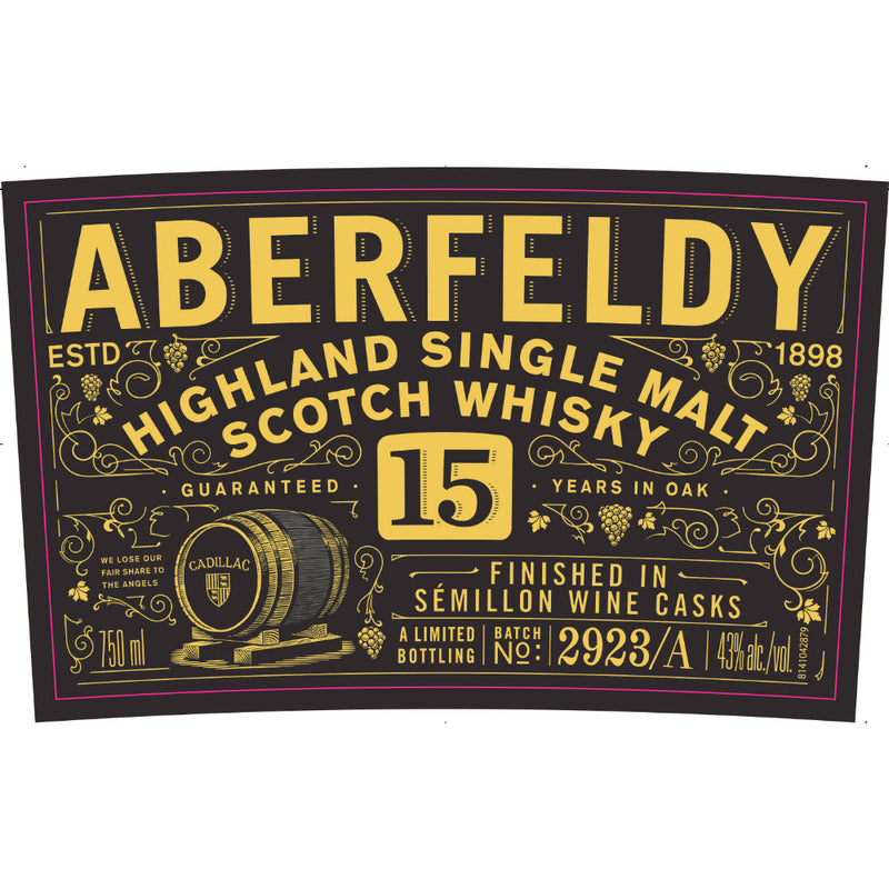 Aberfeldy 15 Year Old Finished in Semillon Wine Casks - Goro&