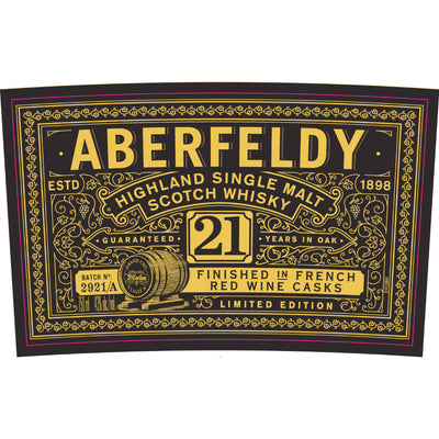 Aberfeldy 21 Year Old French Red Wine Cask Finish - Goro's Liquor