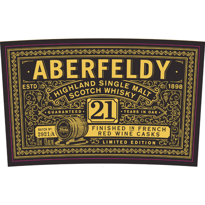 Aberfeldy 21 Year Old French Red Wine Cask Finish - Goro&