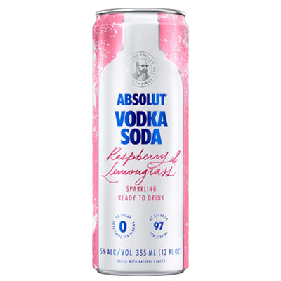 Absolut Vodka Soda Raspberry & Lemongrass - Goro's Liquor