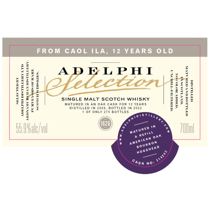 Adelphi Selection Caol Ila 12 Year Old 2012 - Goro&