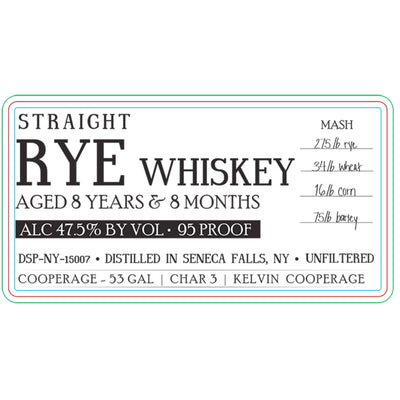 Alder Creek 8 Years 8 Month Straight Rye - Goro's Liquor