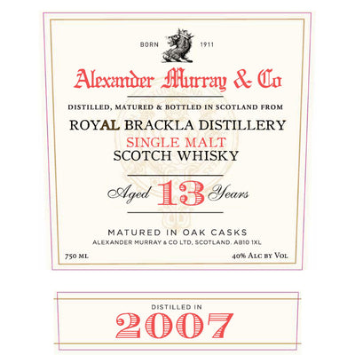 Alexander Murray Royal Brackla 13 Year Old - Goro's Liquor
