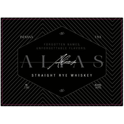 Alias Straight Rye Whiskey - Goro's Liquor
