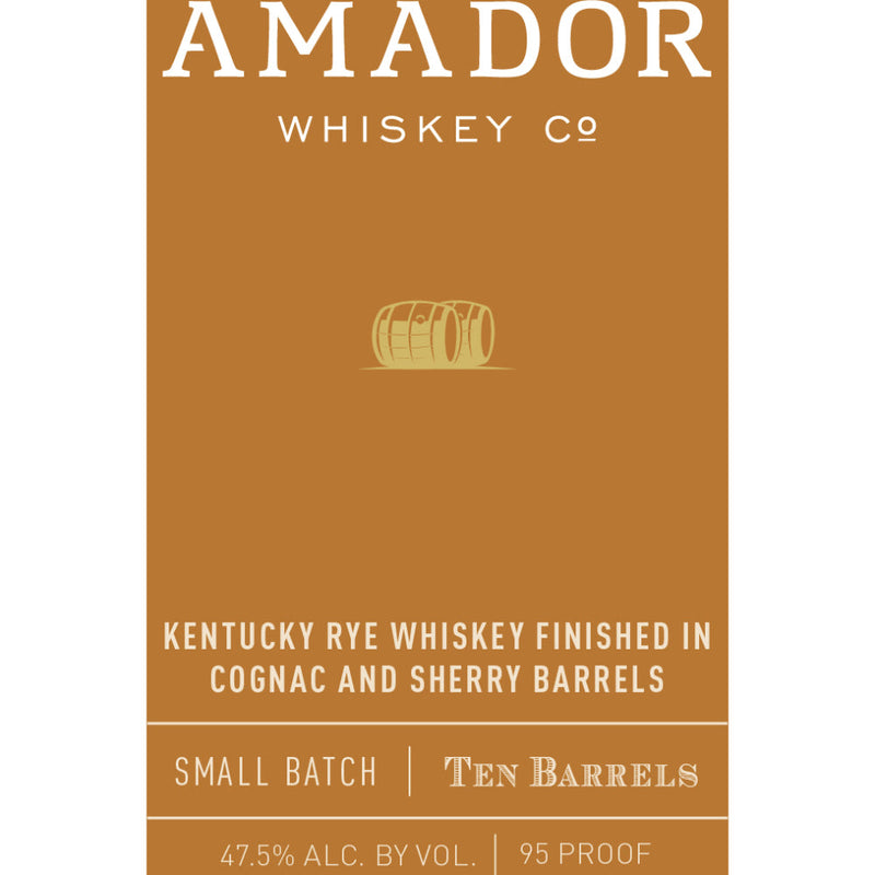 Amador Kentucky Rye Finished in Cognac and Sherry Barrels - Goro&