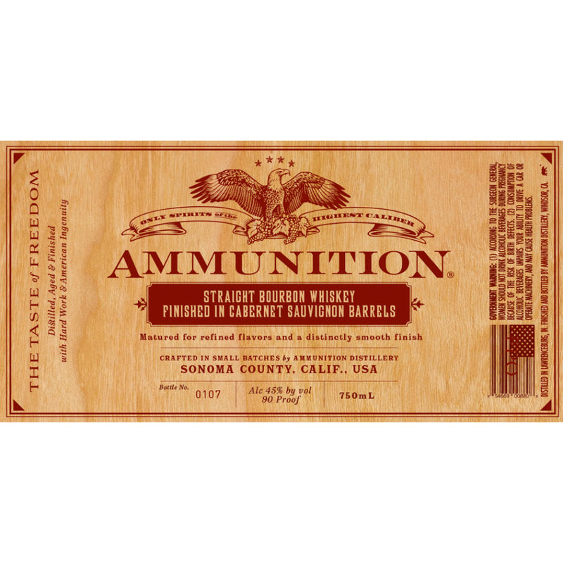 Ammunition Bourbon Finished In Cabernet Sauvignon Barrels - Goro&
