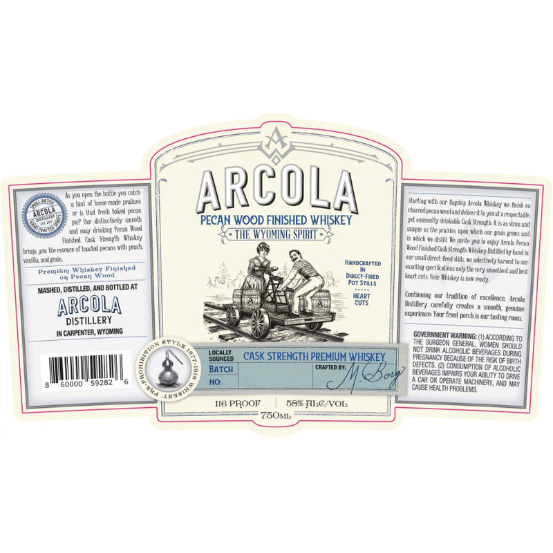 Arcola Pecan Wood Finished Cask Strength Whiskey - Goro&