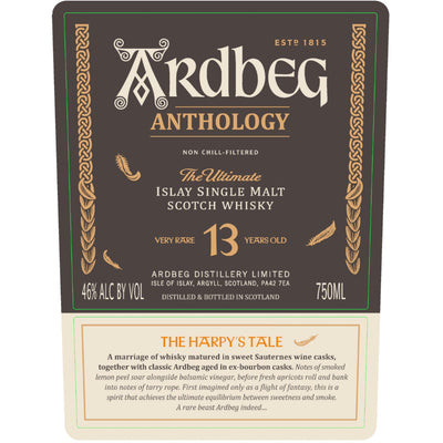 Ardbeg Anthology 13 Year Old The Harpy’s Tale - Goro's Liquor