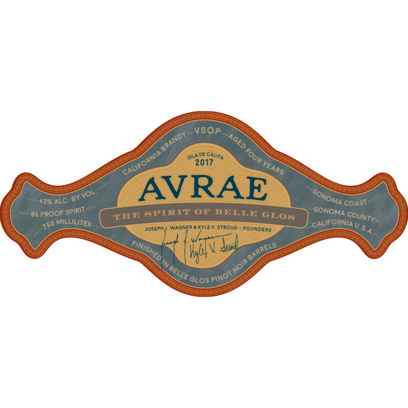 Avrae VSOP Brandy Finished in Belle Glos Pinot Noir Barrels - Goro&