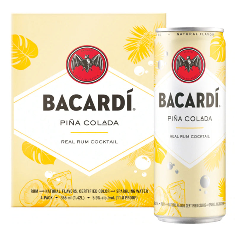 Bacardí Piña Colada Rum Cocktail 4pk - Goro&