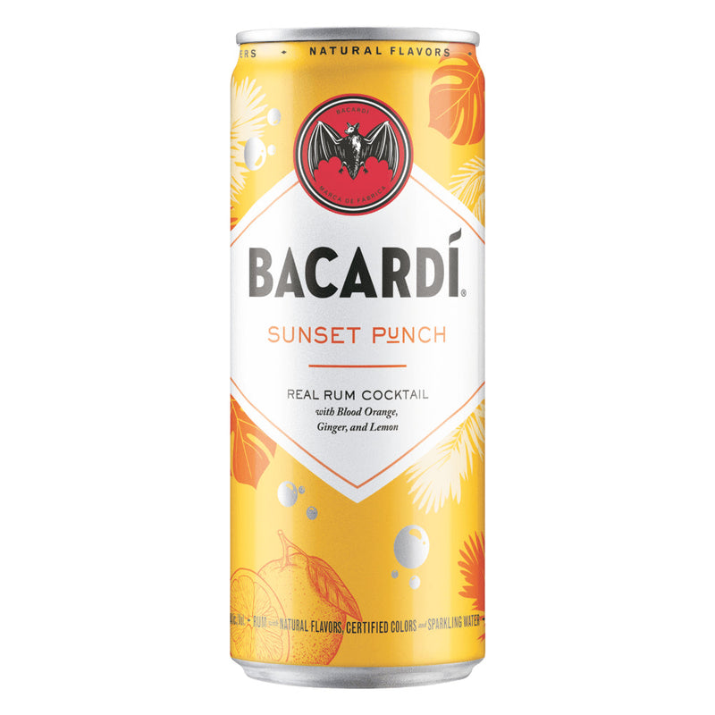 Bacardí Sunset Punch Rum Cocktail 4pk - Goro&