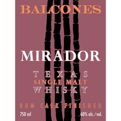Balcones Mirador Rum Cask Finished - Goro's Liquor