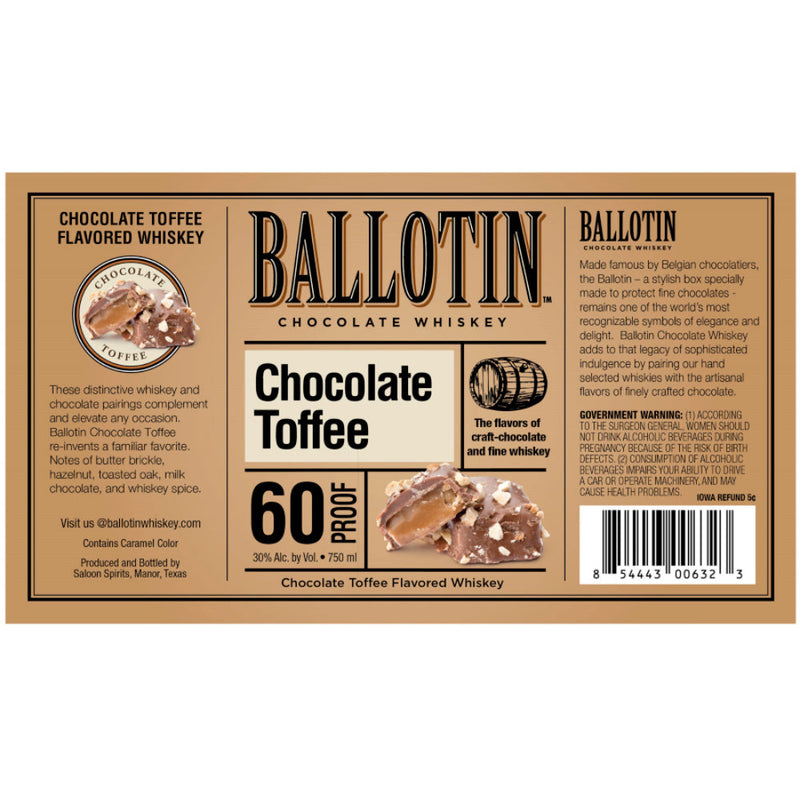 Ballotin Chocolate Toffee Whiskey - Goro&