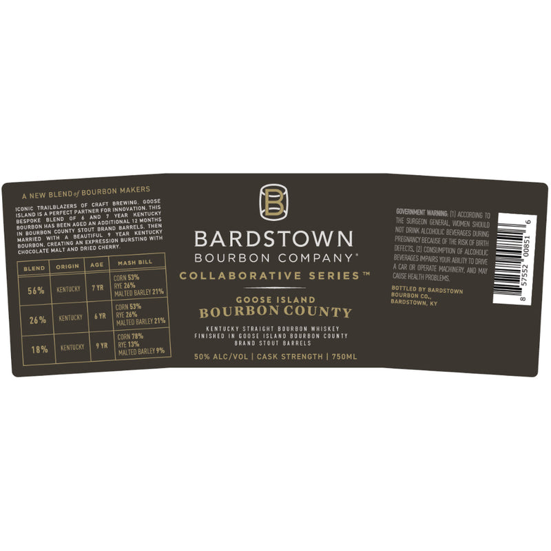 Bardstown Bourbon Collaborative Series Goose Island Cask Strength Bourbon - Goro&