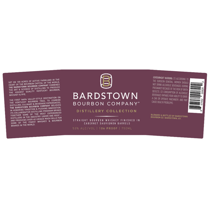 Bardstown Bourbon Distillery Collection Cabernet Sauvignon Finished - Goro&