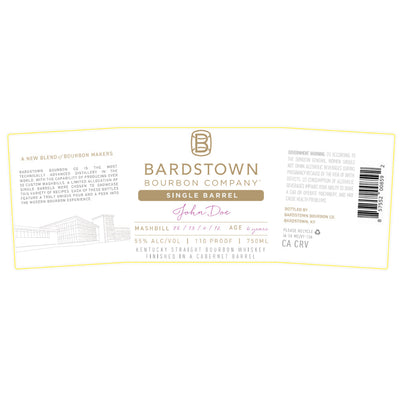 Bardstown Bourbon Single Barrel Bourbon Finished in a Cabernet Barrel - Goro's Liquor