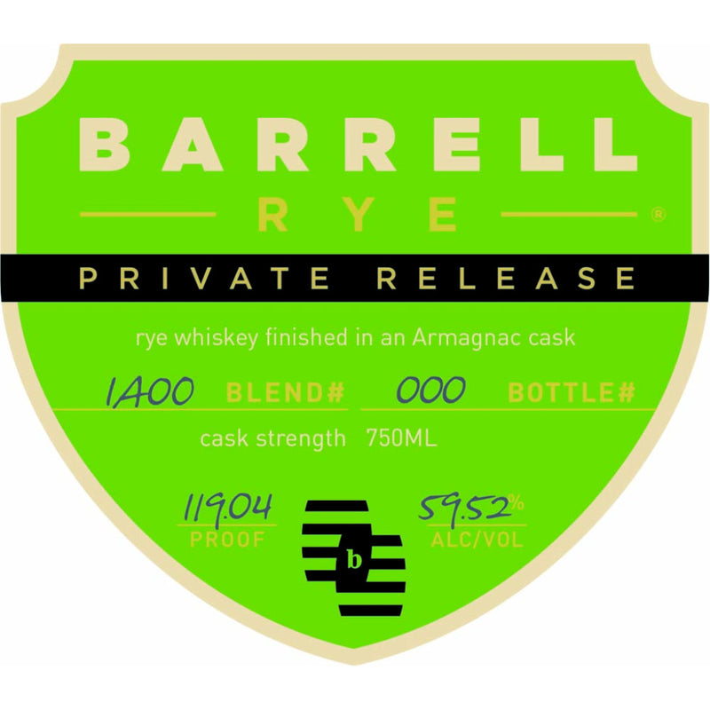 Barrell Rye Private Release Armagnac Cask Finished - Goro&