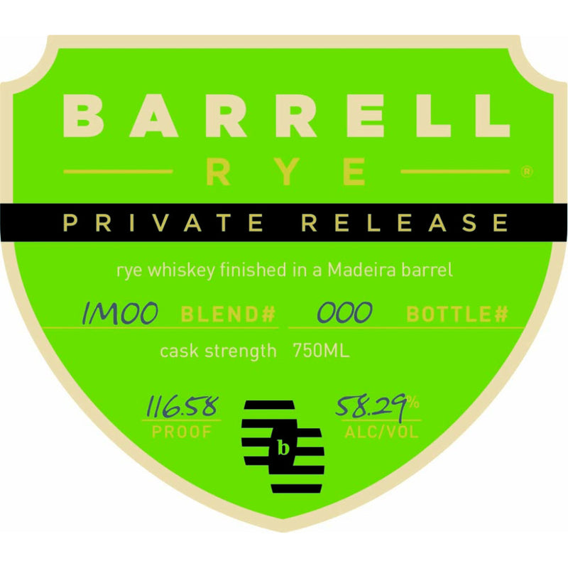 Barrell Rye Private Release Madeira Barrel Finished - Goro&