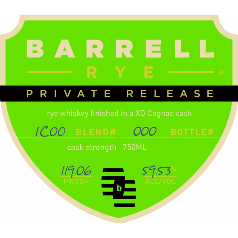 Barrell Rye Private Release OX Cognac Cask Finished - Goro&