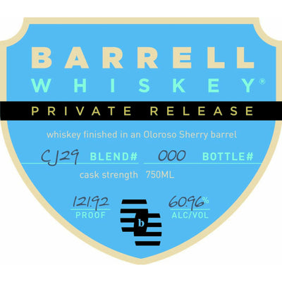 Barrell Whiskey Private Release AJ29 - Goro's Liquor