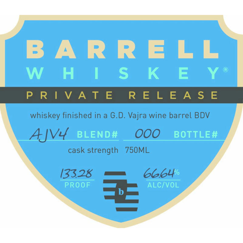 Barrell Whiskey Private Release AJV4 - Goro&