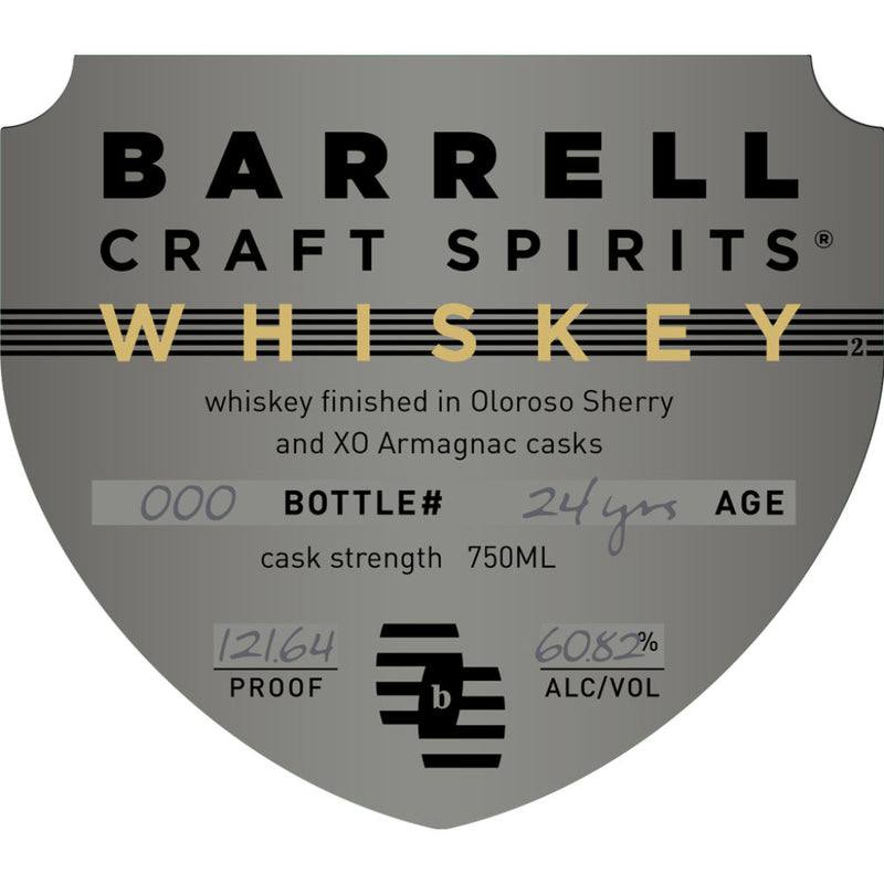 Barrrell Whiskey 24 Year Old Finished in Oloroso Sherry & XO Armagnac Casks - Goro&