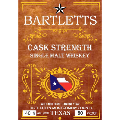 Bartletts Cask Strength Single Malt Whiskey - Goro's Liquor
