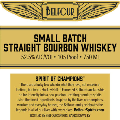 Belfour Small Batch Straight Bourbon Whiskey By Ed Belfour - Goro's Liquor