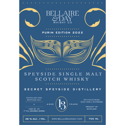 Bellaire & Day Scotch Purim Edition 2022 - Goro's Liquor