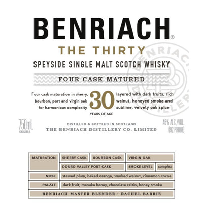 BenRiach The Thirty Scotch BenRiach 