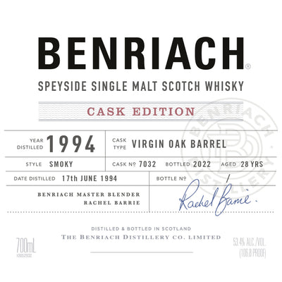 Benriach Cask Edition 1994 Cask No. 7032 - Goro's Liquor