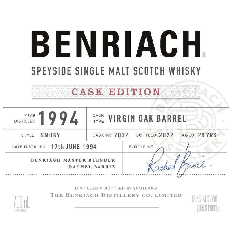 Benriach Cask Edition 1994 Cask No. 7032 - Goro&