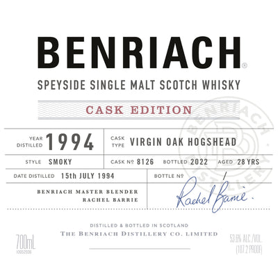 Benriach Cask Edition 1994 Cask No. 8126 - Goro's Liquor